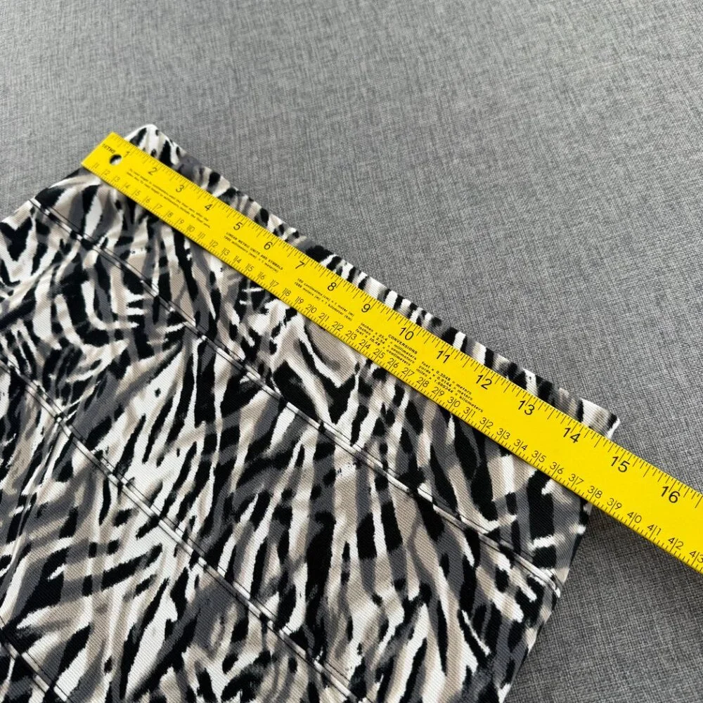 Alfani Pencil Pull on Skirt Petite P Elastic Band Waist High Waisted Lined Black
